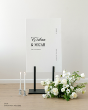 Acrylic Wedding Welcome Sign Always By Your Side