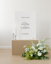 Acrylic Wedding Welcome Sign The Wynns Kelsey and Roman