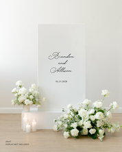 Acrylic Wedding Welcome Sign Brandon and Allison