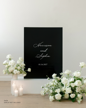 Acrylic Wedding Welcome Sign Harrison and Sophia