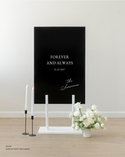Acrylic Wedding Welcome Sign Our Forever And Always