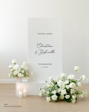Acrylic Wedding Welcome Sign Forever & Always