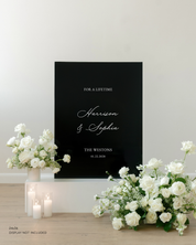Acrylic Wedding Welcome Sign For A Lifetime
