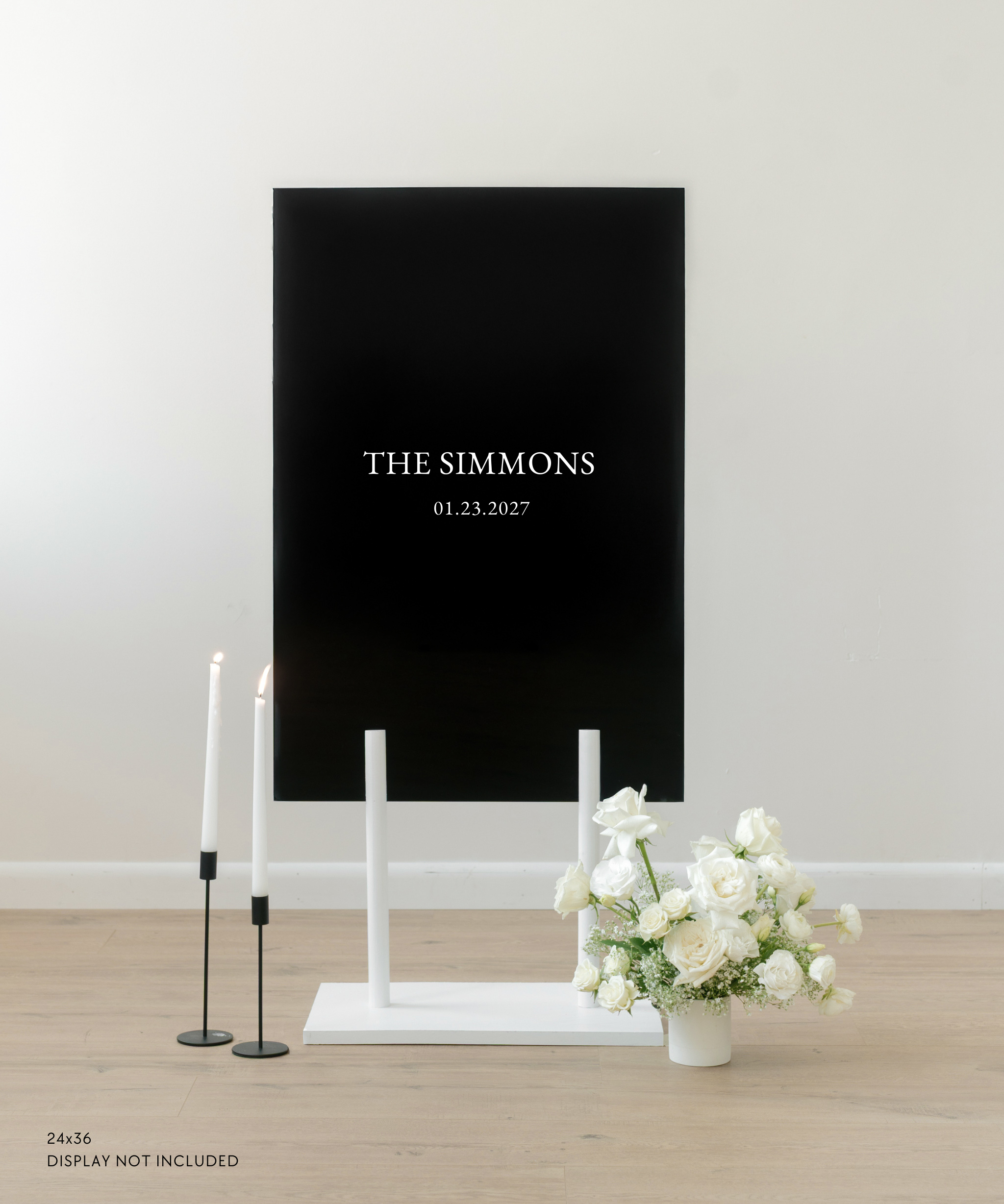 Acrylic Wedding Welcome Sign The Simmons