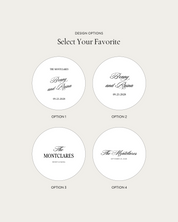 Haven wedding tambourine design options 1 to 4