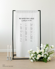 Linen Wedding Seating Chart