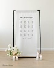 Linen Wedding Seating Chart 