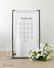 Linen Wedding Seating Chart