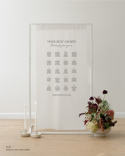 Linen Wedding Seating Chart