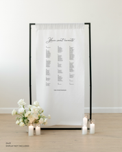 Linen Wedding Seating Chart 