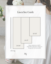 Linen Wedding Sign Size Guide
