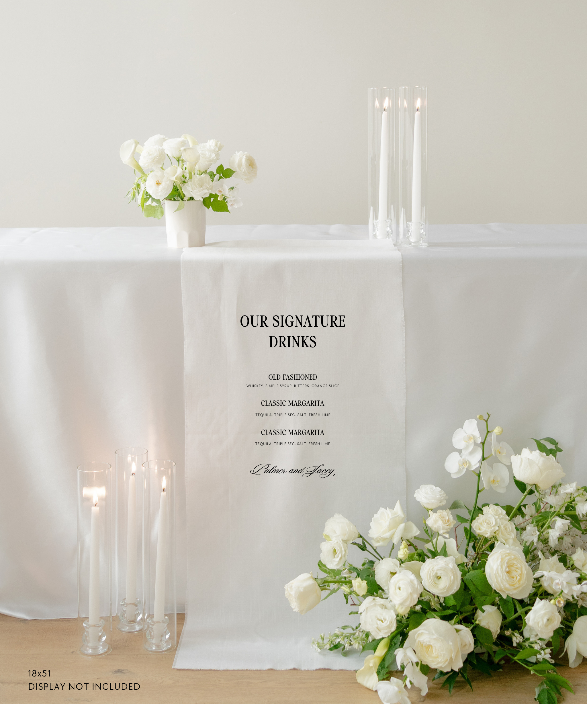 Linen Wedding Signature Cocktail Sign