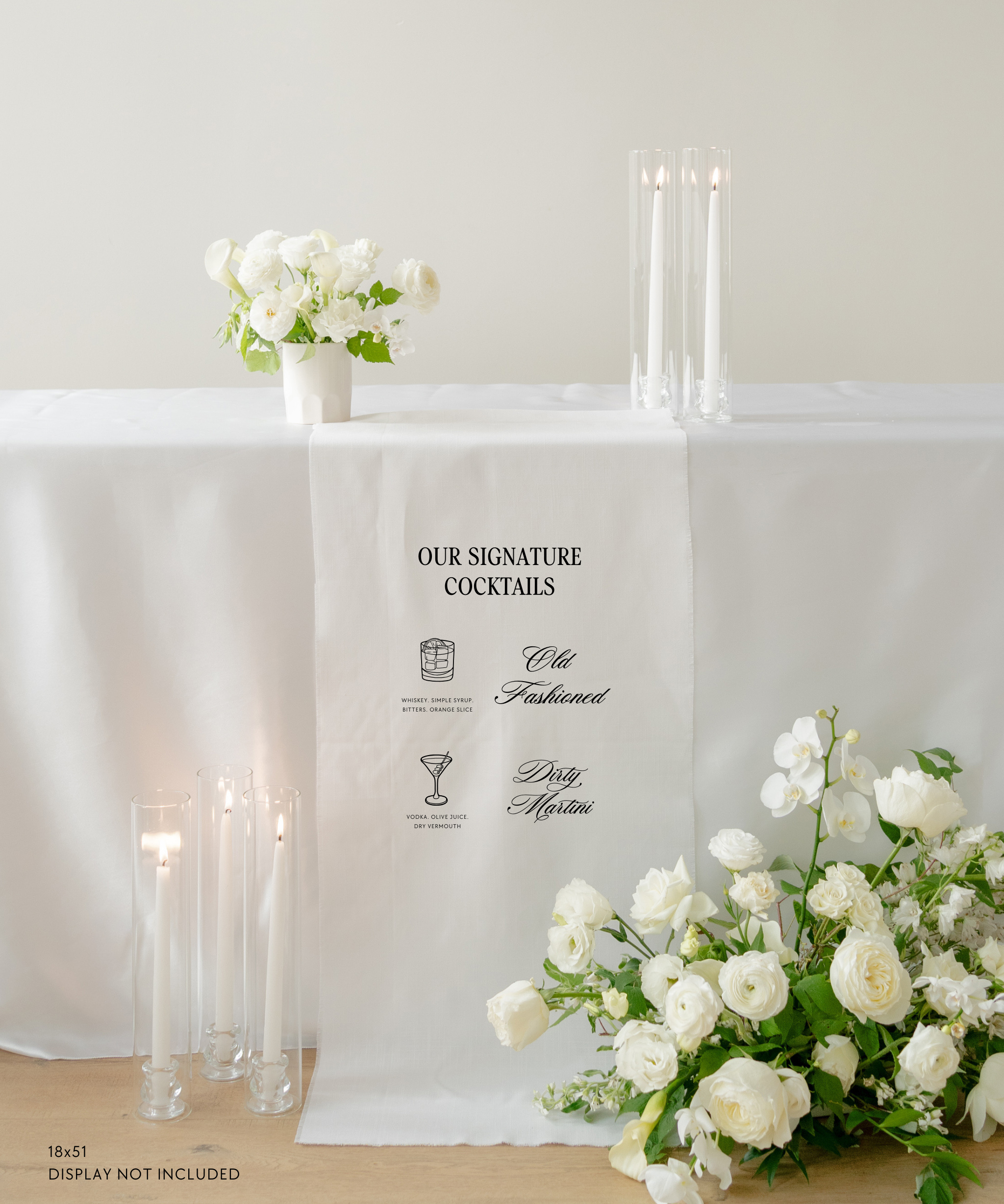 Linen Wedding Signature Cocktail Sign