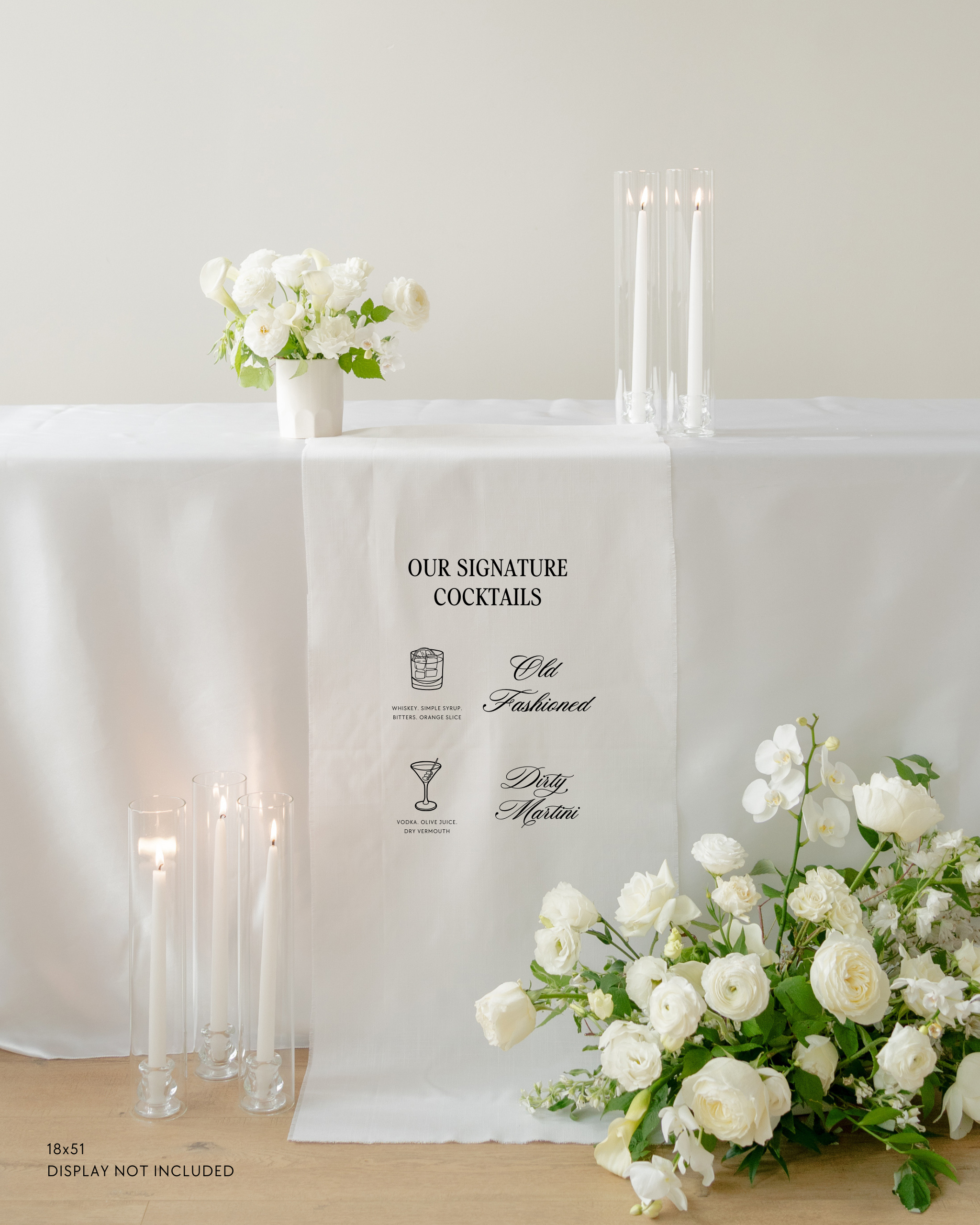 Linen Wedding Signature Cocktail Sign