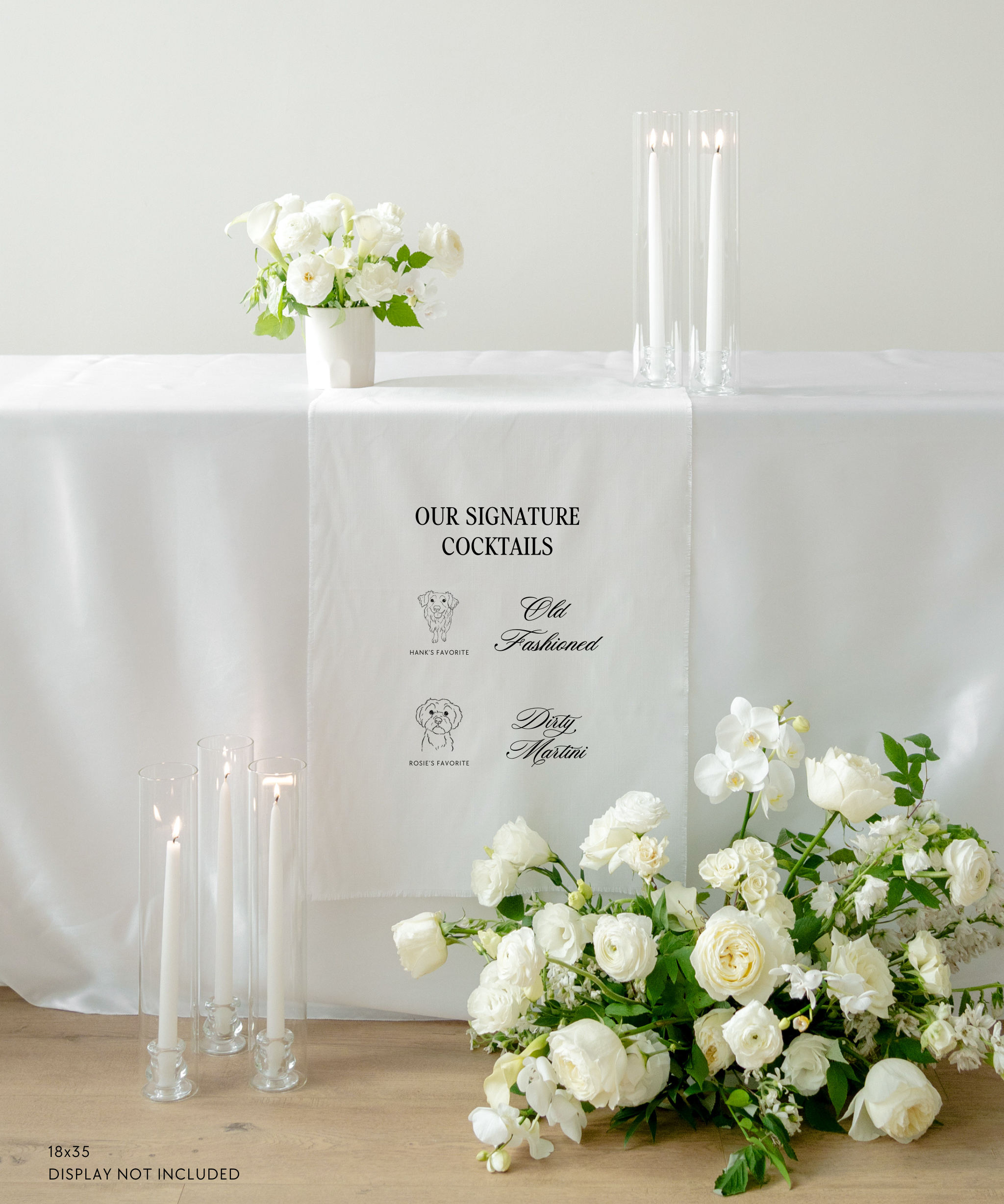 Linen Wedding Signature Cocktail Sign