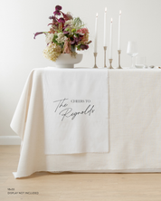 Quinn linen sweetheart table sign II, alternate view