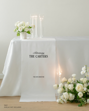 Linen Wedding Sweetheart Table Sign