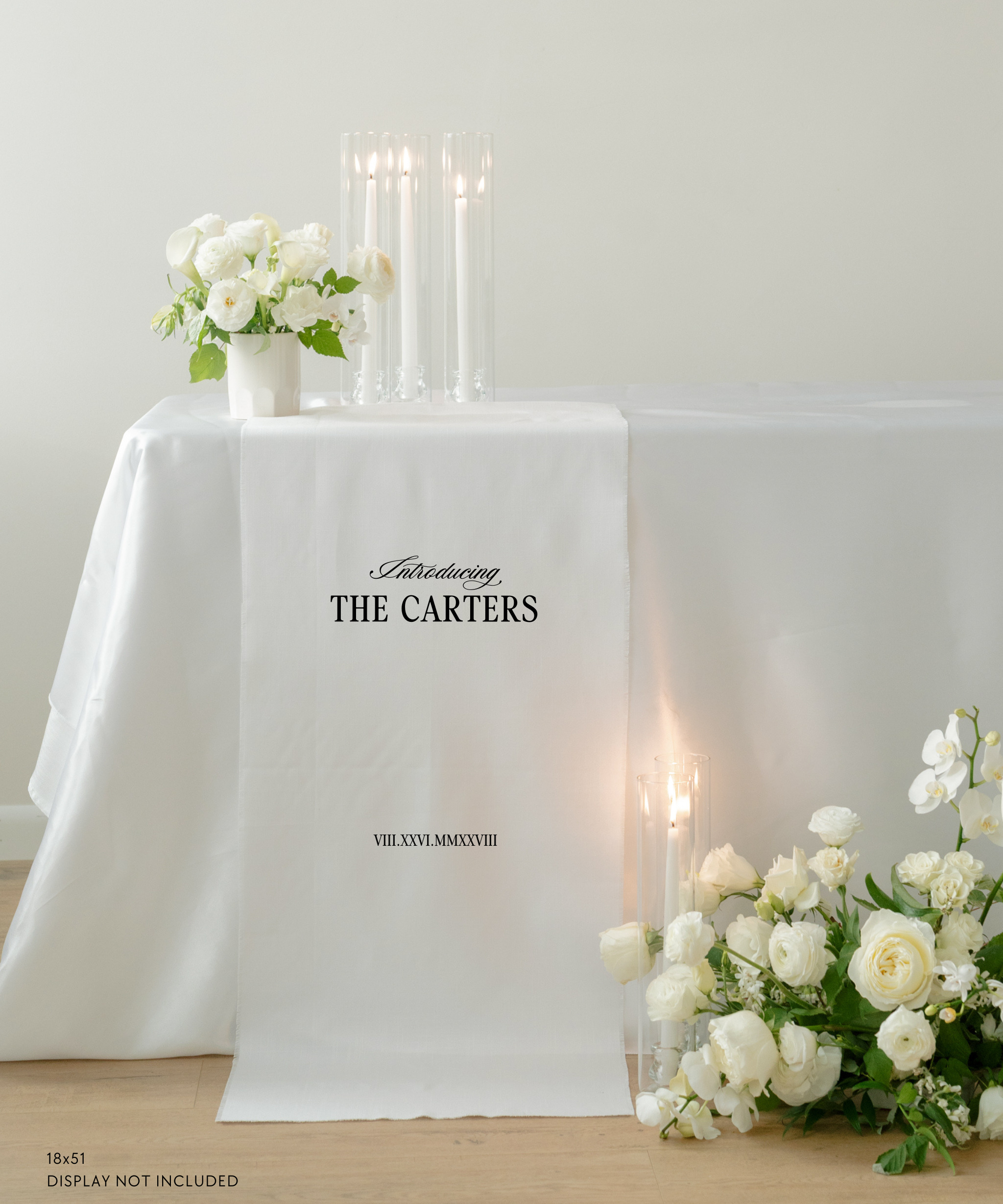 Linen Wedding Sweetheart Table Sign