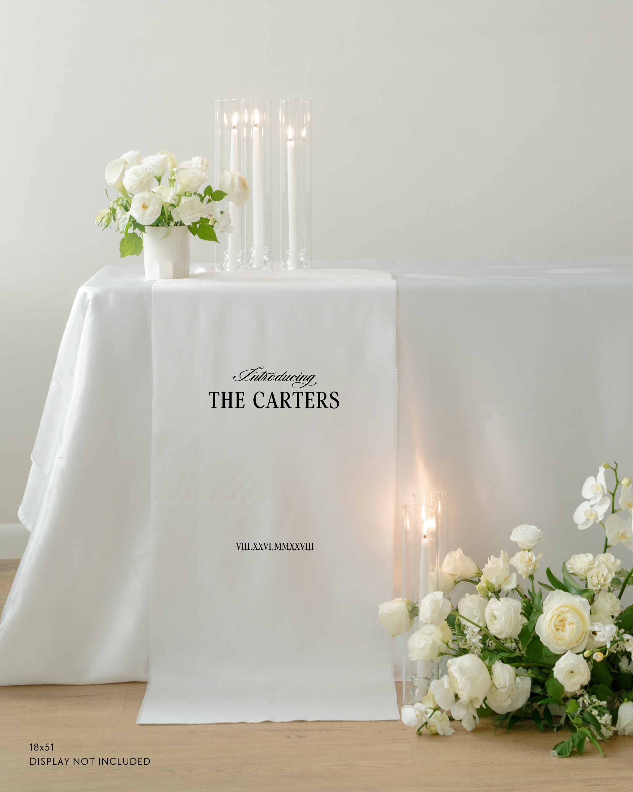 Linen Wedding Sweetheart Table Sign