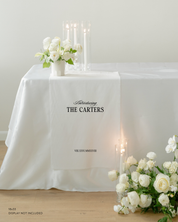 Linen Wedding Sweetheart Table Sign