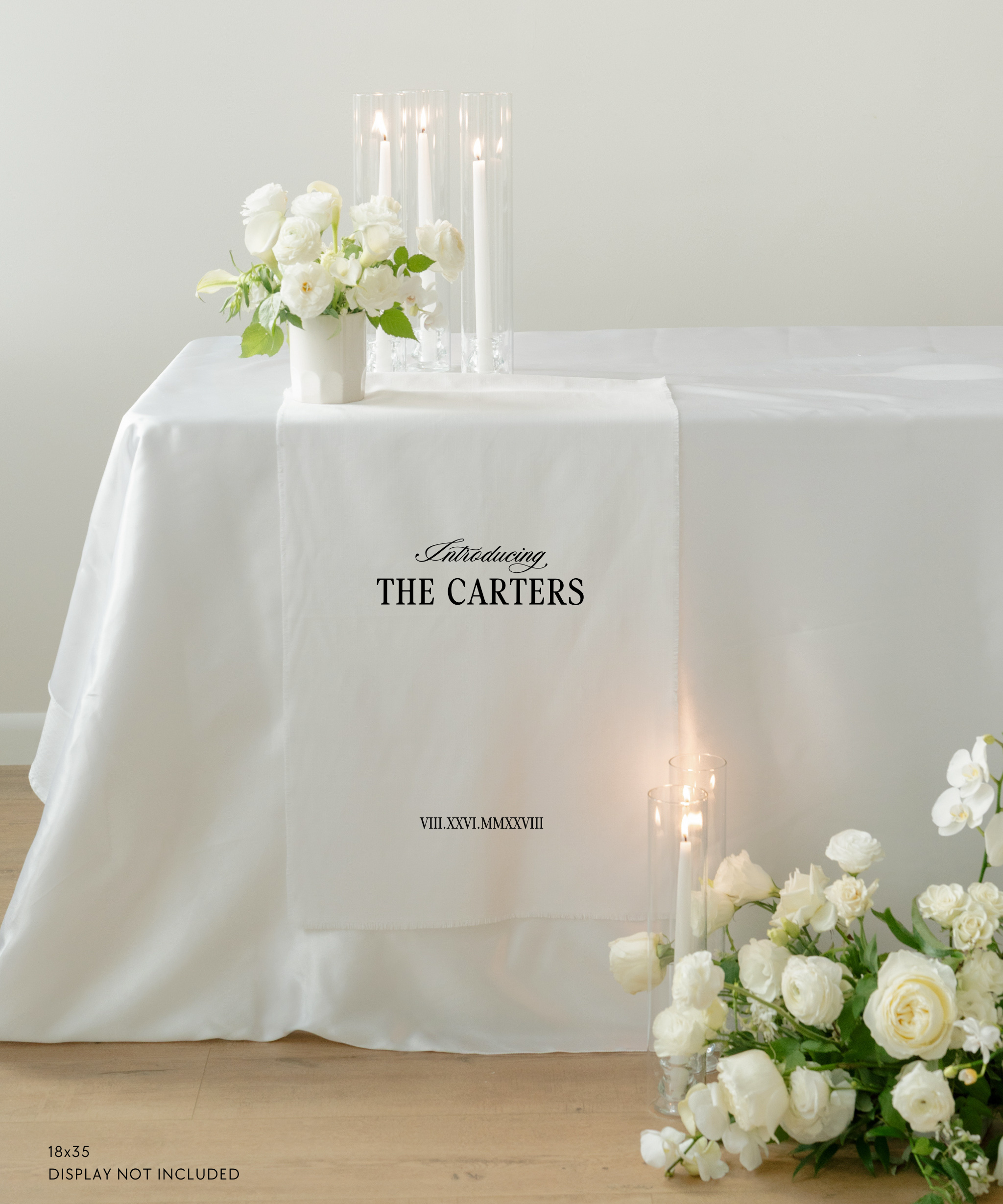 Linen Wedding Sweetheart Table Sign