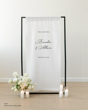Linen Wedding Welcome Sign 