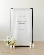 Linen Wedding Welcome Sign This Love Is Ours