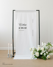 Linen Wedding Welcome Sign Always By Your Side