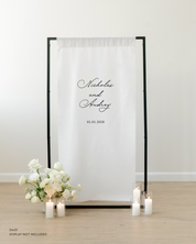 Linen Wedding Welcome Sign 