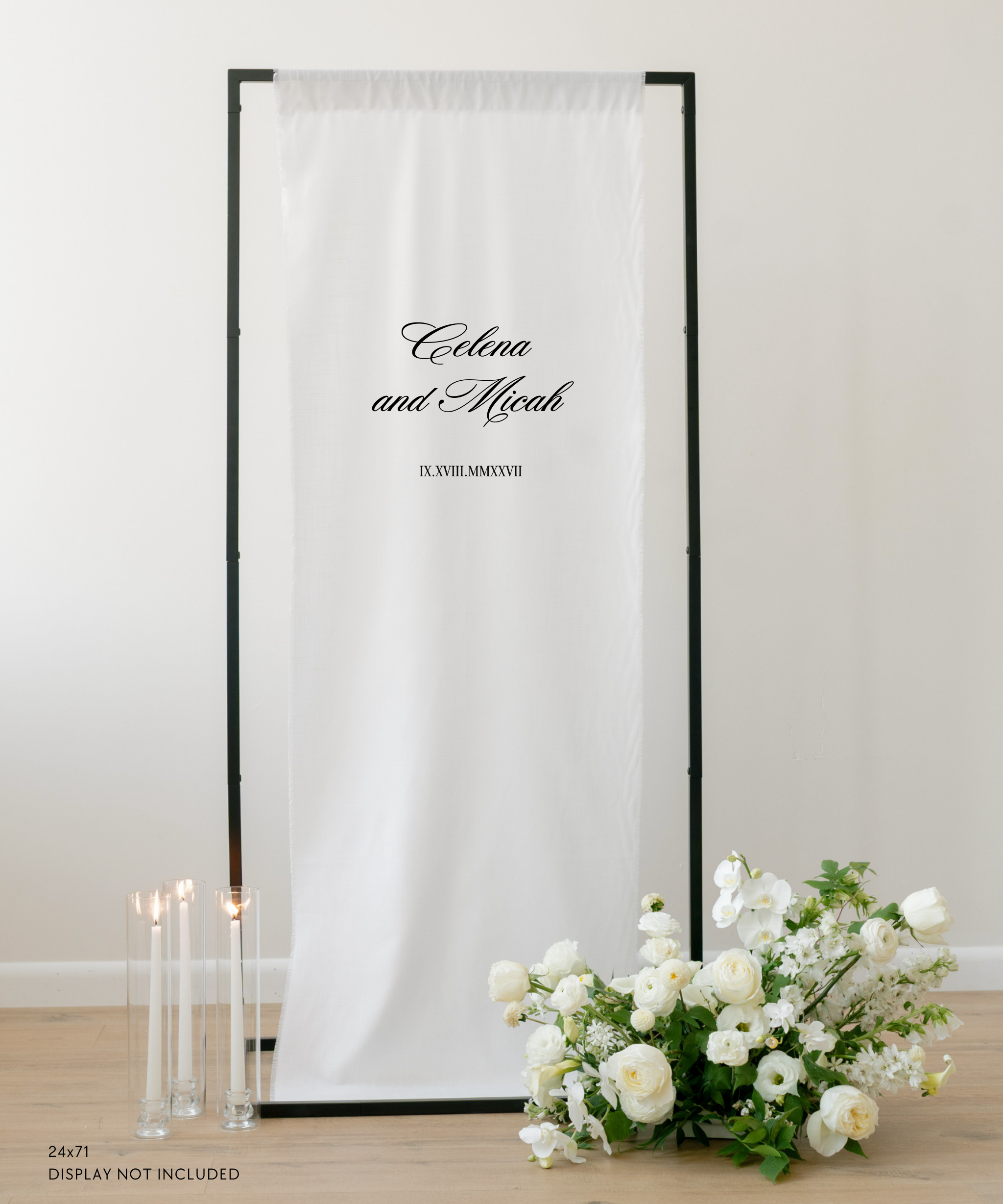 Linen Welcome Wedding Sign 