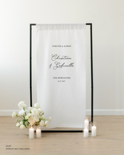 Linen Wedding Welcome Sign Forever And Always