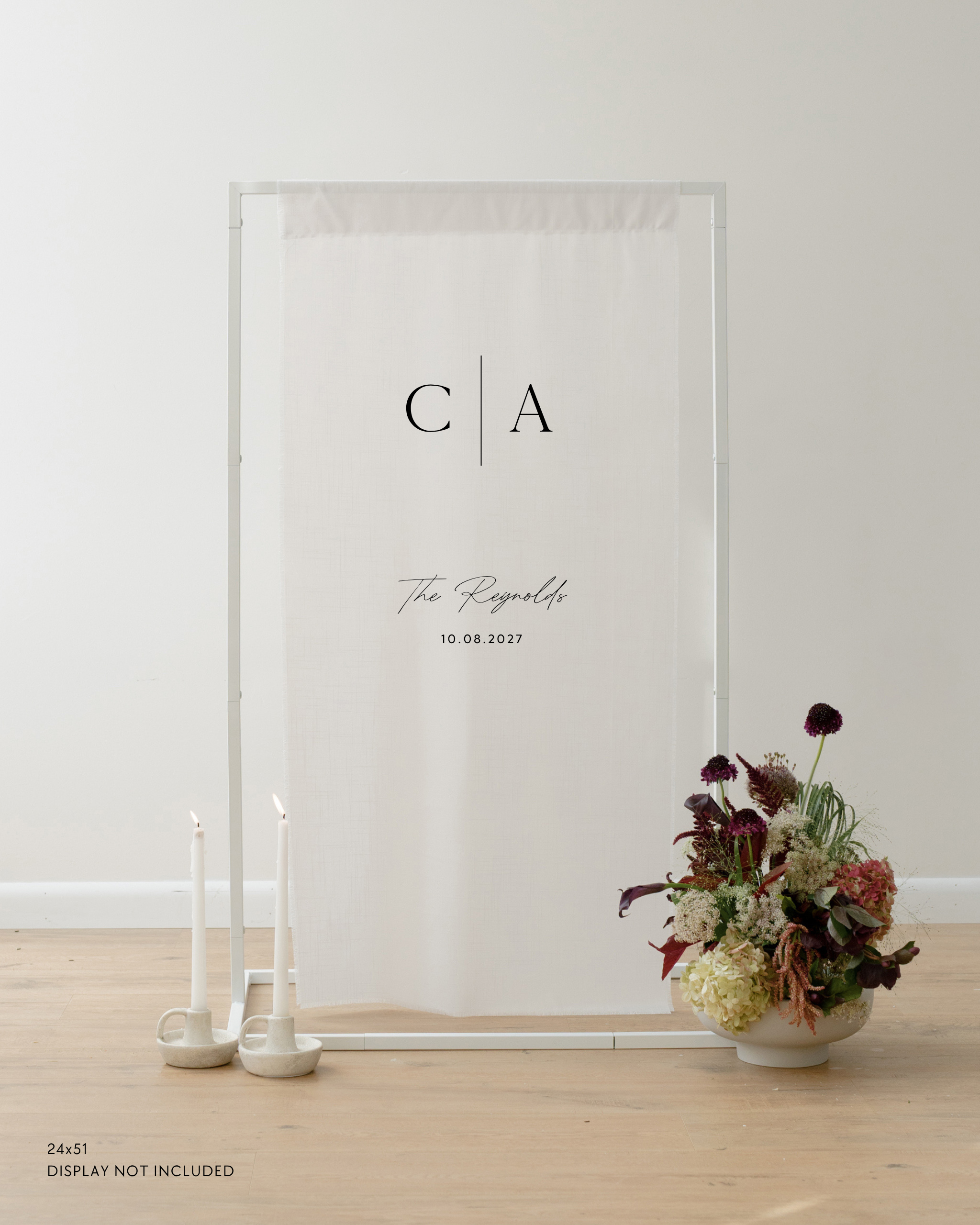 Linen Wedding Welcome Sign C | A The Reynolds