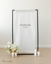 Linen Wedding Welcome Sign The Westons