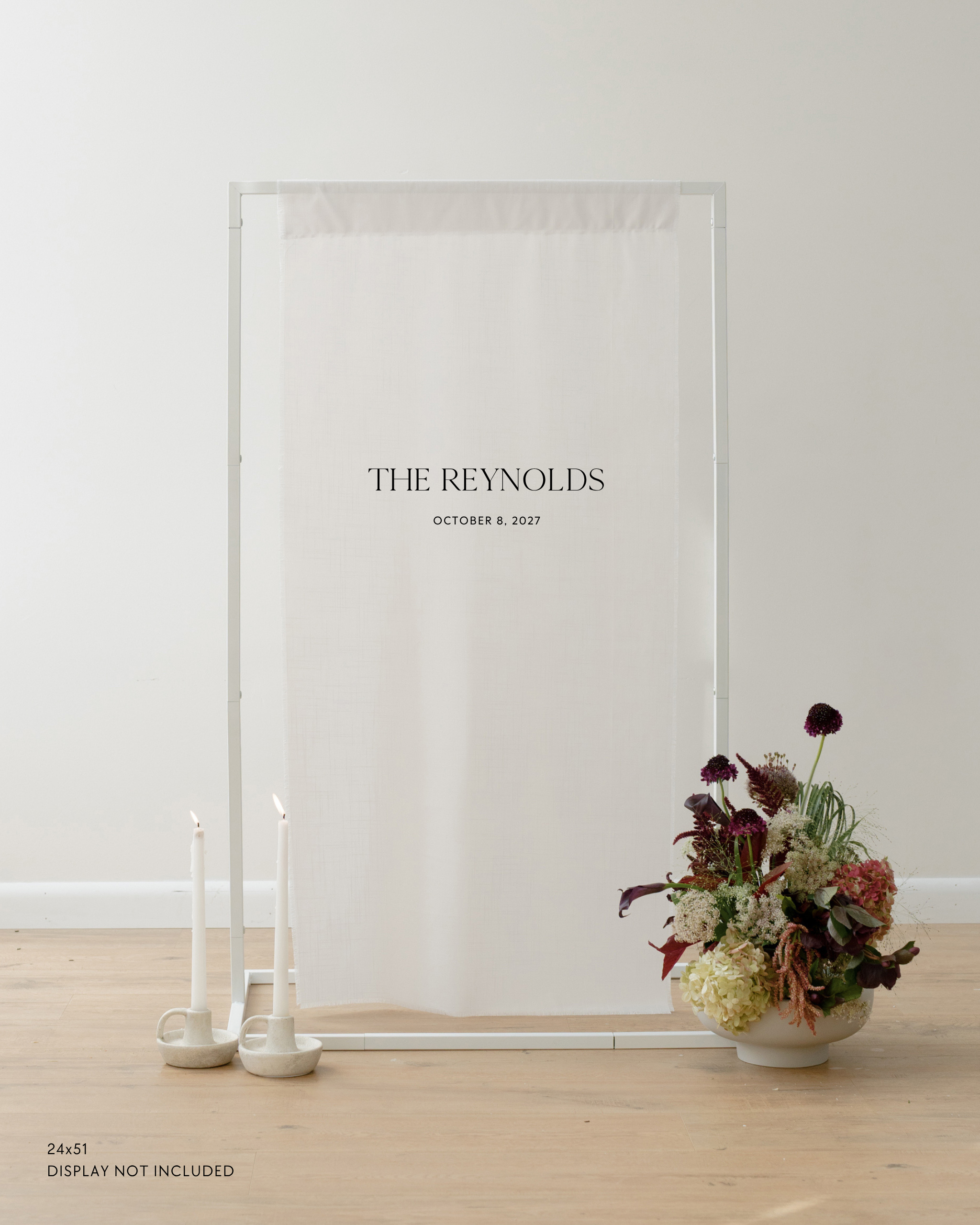 Linen Wedding Welcome Sign The Reynolds