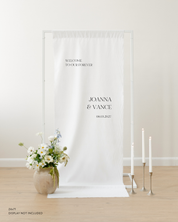 Linen Wedding Welcome Sign Welcome To Our Forever Joanna and Vance