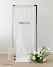 Linen Wedding Welcome Sign