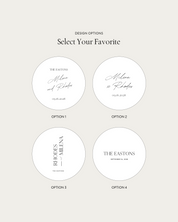 Quinn wedding tambourine design options 1 to 4