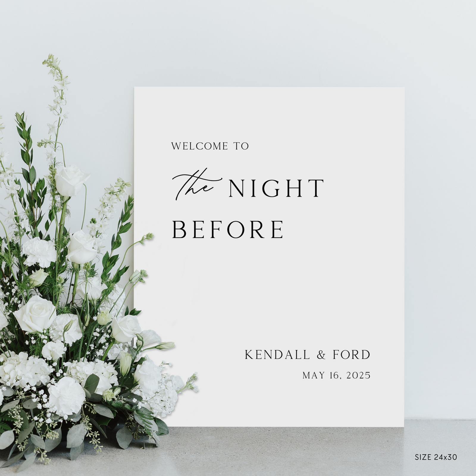 Rehearsal Dinner Sign