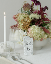 Stone Wedding Table Number 6