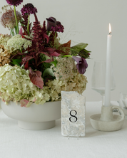 Stone Wedding Table Number 8