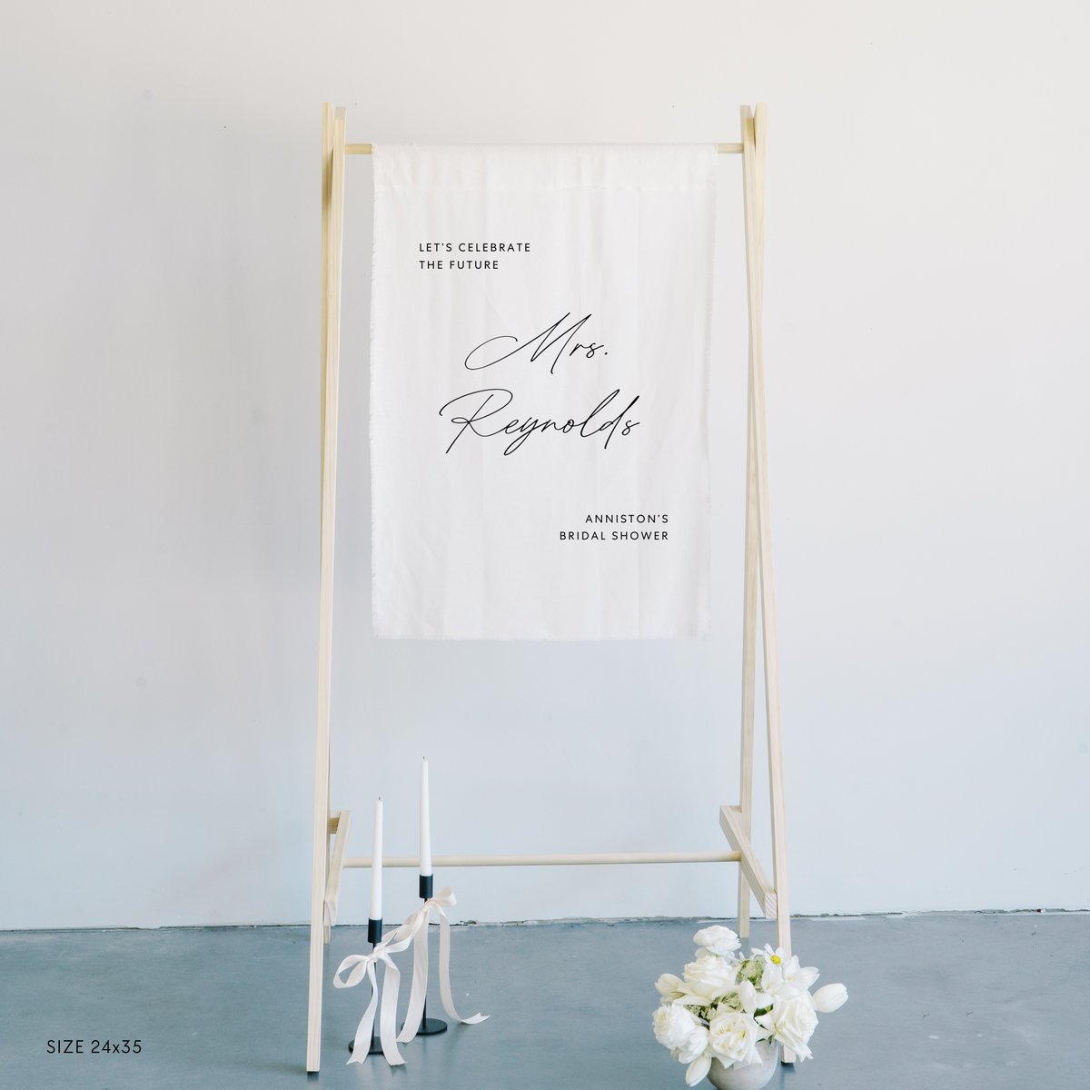 Bridal Shower Linen Sign