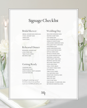 Wedding Sign Checklist