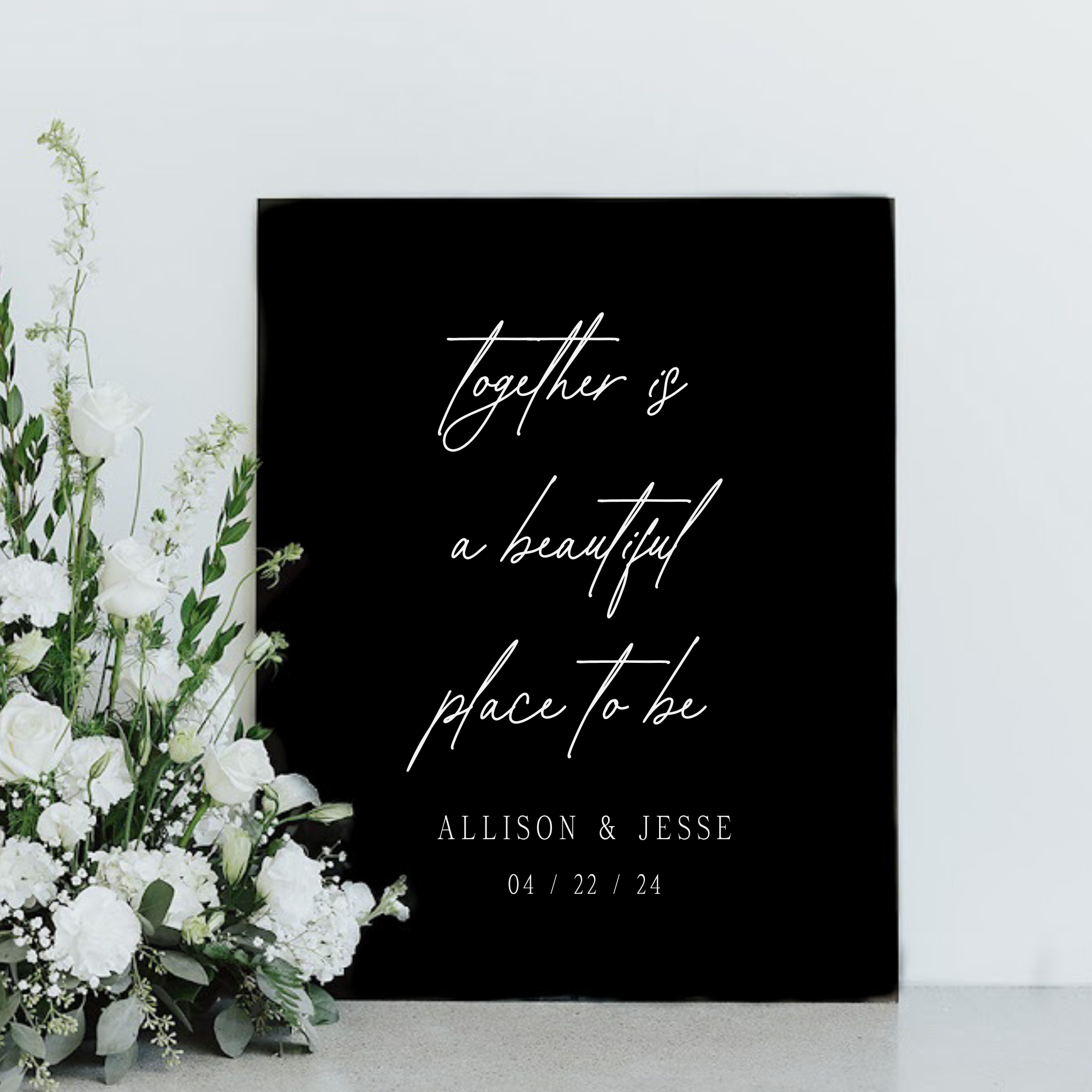 Add Your Quote Ceremony Sign